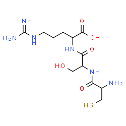ChemSpider 2D Image | cys-ser-arg | C12H24N6O5S
