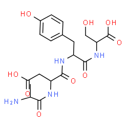 ChemSpider 2D Image | ala-asp-tyr-ser | C19H26N4O9