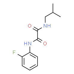 ChemSpider 2D Image | N-(2-Fluorophenyl)-N'-isobutylethanediamide | C12H15FN2O2