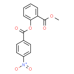 ChemSpider 2D Image | Methyl 2-[(4-nitrobenzoyl)oxy]benzoate | C15H11NO6