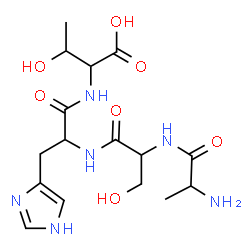 ChemSpider 2D Image | ala-ser-his-thr | C16H26N6O7