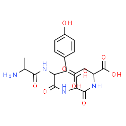 ChemSpider 2D Image | ala-tyr-ser-asp | C19H26N4O9
