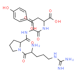 ChemSpider 2D Image | arg-pro-tyr-asp | C24H35N7O8
