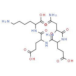 ChemSpider 2D Image | asn-glu-glu-lys | C20H34N6O10
