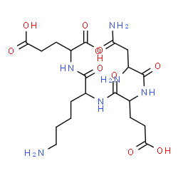 ChemSpider 2D Image | asn-glu-lys-glu | C20H34N6O10