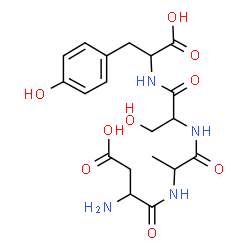 ChemSpider 2D Image | asp-ala-ser-tyr | C19H26N4O9