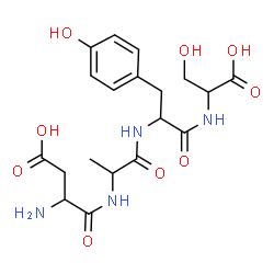ChemSpider 2D Image | asp-ala-tyr-ser | C19H26N4O9