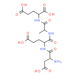 ChemSpider 2D Image | asp-glu-ala-glu | C17H26N4O11