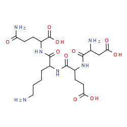ChemSpider 2D Image | asp-glu-lys-gln | C20H34N6O10
