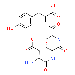 ChemSpider 2D Image | asp-ser-ala-tyr | C19H26N4O9