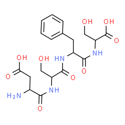 ChemSpider 2D Image | asp-ser-phe-ser | C19H26N4O9