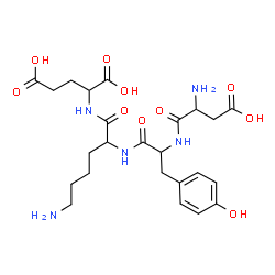ChemSpider 2D Image | asp-tyr-lys-glu | C24H35N5O10