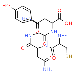 ChemSpider 2D Image | cys-asn-tyr-asn | C20H28N6O8S