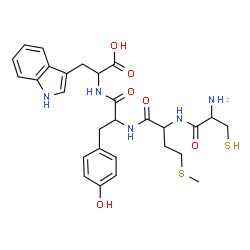 ChemSpider 2D Image | cys-met-tyr-trp | C28H35N5O6S2