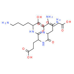 ChemSpider 2D Image | glu-asn-glu-lys | C20H34N6O10