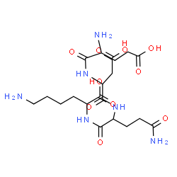 ChemSpider 2D Image | glu-asp-gln-lys | C20H34N6O10