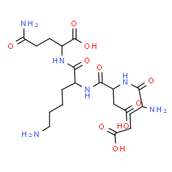 ChemSpider 2D Image | glu-asp-lys-gln | C20H34N6O10