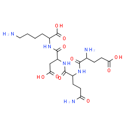 ChemSpider 2D Image | glu-gln-asp-lys | C20H34N6O10