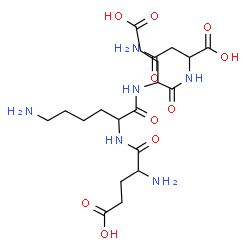 ChemSpider 2D Image | glu-lys-glu-asn | C20H34N6O10