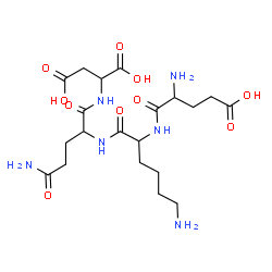 ChemSpider 2D Image | glu-lys-gln-asp | C20H34N6O10