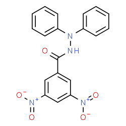 ChemSpider 2D Image | 3,5-Dinitro-N',N'-diphenylbenzohydrazide | C19H14N4O5