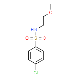 ChemSpider 2D Image | 4-Chloro-N-(2-methoxyethyl)benzenesulfonamide | C9H12ClNO3S