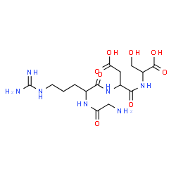 ChemSpider 2D Image | gly-arg-asp-ser | C15H27N7O8