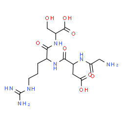 ChemSpider 2D Image | gly-asp-arg-ser | C15H27N7O8