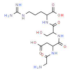 ChemSpider 2D Image | gly-asp-ser-arg | C15H27N7O8