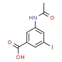 ChemSpider 2D Image | 3-Acetamido-5-iodobenzoic acid | C9H8INO3