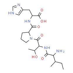 ChemSpider 2D Image | ile-thr-pro-his | C21H34N6O6