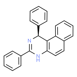 ChemSpider 2D Image | (1S)-1,3-Diphenyl-1,4-dihydrobenzo[f]quinazoline | C24H18N2