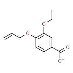 ChemSpider 2D Image | 4-(Allyloxy)-3-ethoxybenzoate | C12H13O4