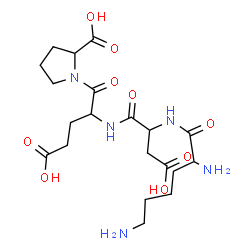 ChemSpider 2D Image | lys-asp-glu-pro | C20H33N5O9