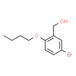 ChemSpider 2D Image | 5-BROMO-2-BUTOXYBENZYL ALCOHOL | C11H15BrO2