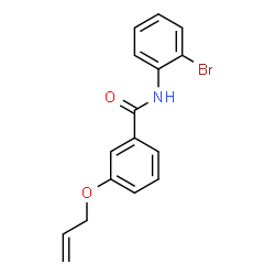 ChemSpider 2D Image | 3-(Allyloxy)-N-(2-bromophenyl)benzamide | C16H14BrNO2