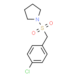 ChemSpider 2D Image | 1-[(4-Chlorobenzyl)sulfonyl]pyrrolidine | C11H14ClNO2S