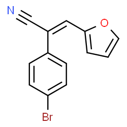 ChemSpider 2D Image | (2E)-2-(4-Bromophenyl)-3-(2-furyl)acrylonitrile | C13H8BrNO