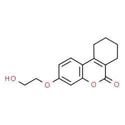ChemSpider 2D Image | 3-(2-Hydroxy-ethoxy)-7,8,9,10-tetrahydro-benzo[c]chromen-6-one | C15H16O4