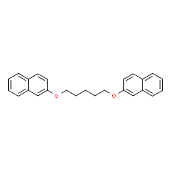 ChemSpider 2D Image | 2,2'-[1,5-Pentanediylbis(oxy)]dinaphthalene | C25H24O2