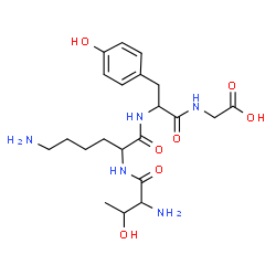 ChemSpider 2D Image | thr-lys-tyr-gly | C21H33N5O7