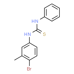 ChemSpider 2D Image | 1-(4-Bromo-3-methylphenyl)-3-phenylthiourea | C14H13BrN2S