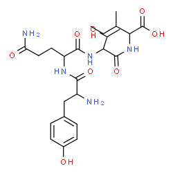 ChemSpider 2D Image | tyr-gln-thr-ile | C24H37N5O8