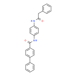 ChemSpider 2D Image | N-{4-[(Phenylacetyl)amino]phenyl}-4-biphenylcarboxamide | C27H22N2O2