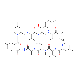 ChemSpider 2D Image | Thr2-Cyclosporine | C62H111N11O13