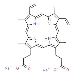 ChemSpider 2D Image | Protoporphyrin disodium (jan) | C34H32N4Na2O4
