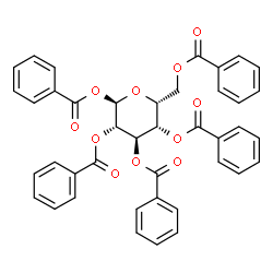 ChemSpider 2D Image | 1,2,3,4,6-Penta-O-benzoyl-alpha-D-idopyranose | C41H32O11