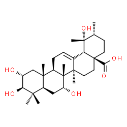 ChemSpider 2D Image | 7a-Hydroxytormentic acid | C30H48O6