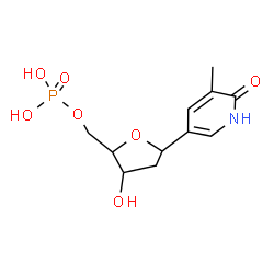 ChemSpider 2D Image | (1R)-1,4-Anhydro-2-deoxy-1-(6-hydroxy-5-methyl-3-pyridinyl)-5-O-phosphono-D-erythro-pentitol | C11H16NO7P