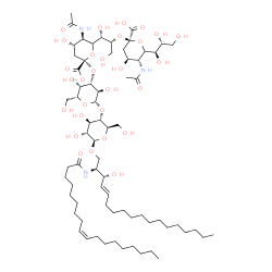 ChemSpider 2D Image | Ganglioside GD3 (d18:1/9Z-18:1) | C70H123N3O29